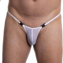 Men CLIP String Tanga - Transparent (Extra Small) -Bikini Verfuehrung Geschaft Men CLIP String Transparent 07 1280x1280