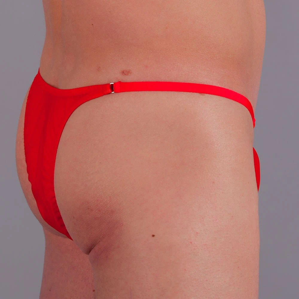 Exclusive Men String Tanga - Rot Transparent 9 Exclusive Men String Tanga - Rot Transparent – Bild 7