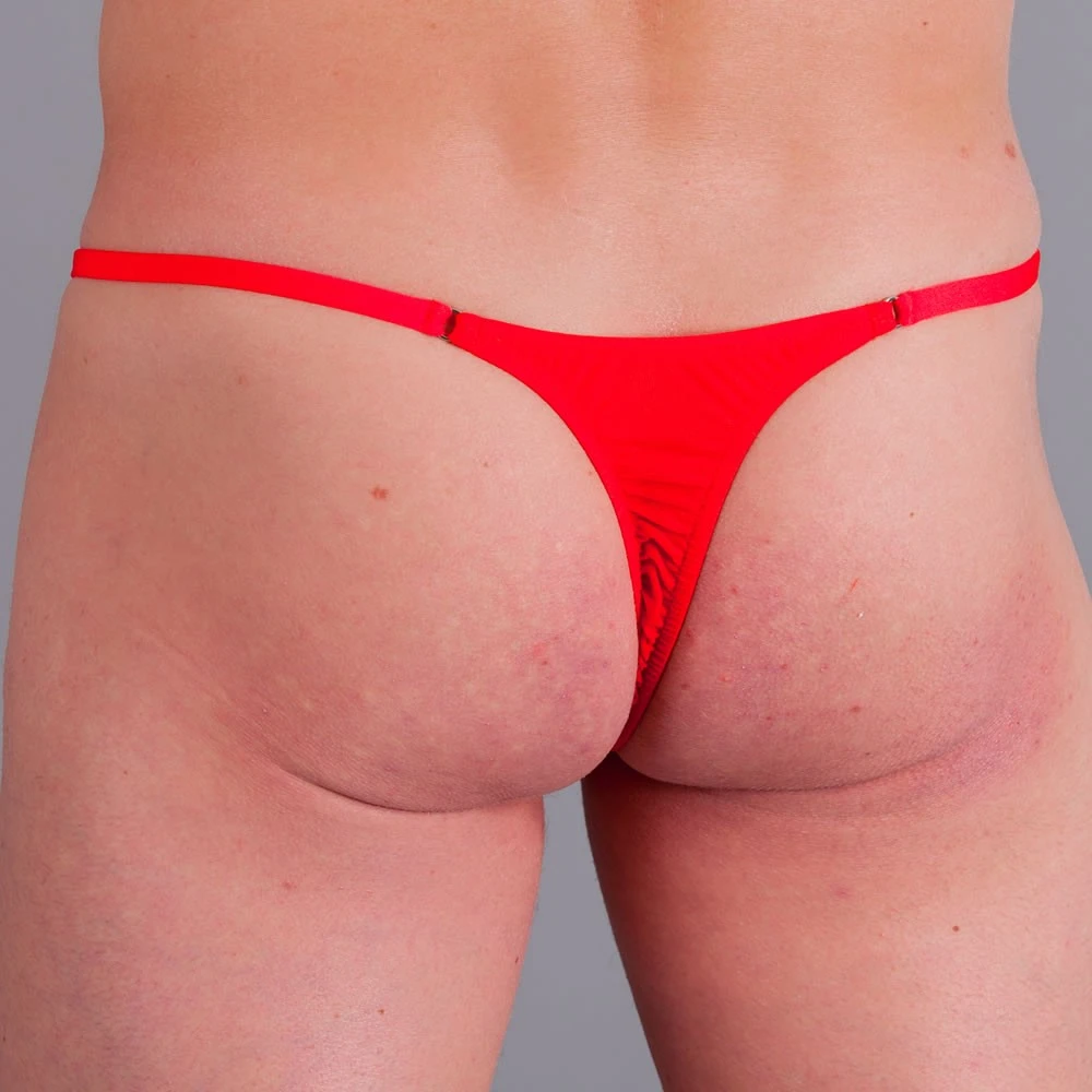 Exclusive Men String Tanga - Rot Transparent 12 Exclusive Men String Tanga - Rot Transparent – Bild 10