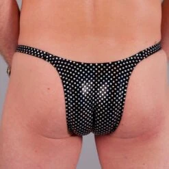 Exclusive Men String Tanga - Metallic SilverDots -Bikini Verfuehrung Geschaft exclusive mens string tanga s dot 11 1280x1280