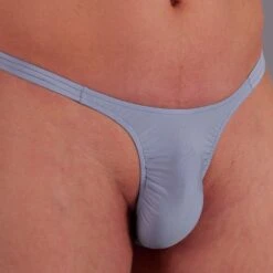 Exclusive Men String Tanga - UNI Hellgrau -Bikini Verfuehrung Geschaft exclusive mens string tanga uni hellgrau 2 1280x1280