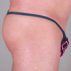 Men String Tanga - Pink Diamonds (Extra Small) -Bikini Verfuehrung Geschaft men string extrasmall pink diamonds 4 1280x1280